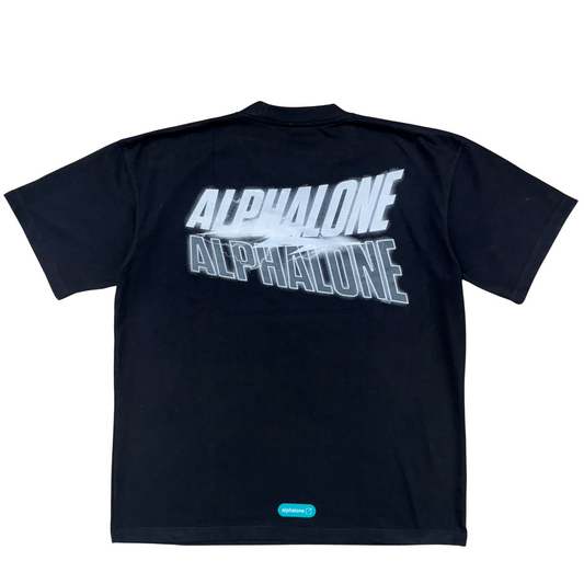 ALPHALONE : Black T Shirt