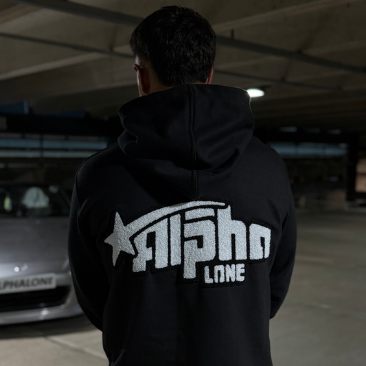 ALPHALONE Volume 1 : Black Heavyweight Hoodie